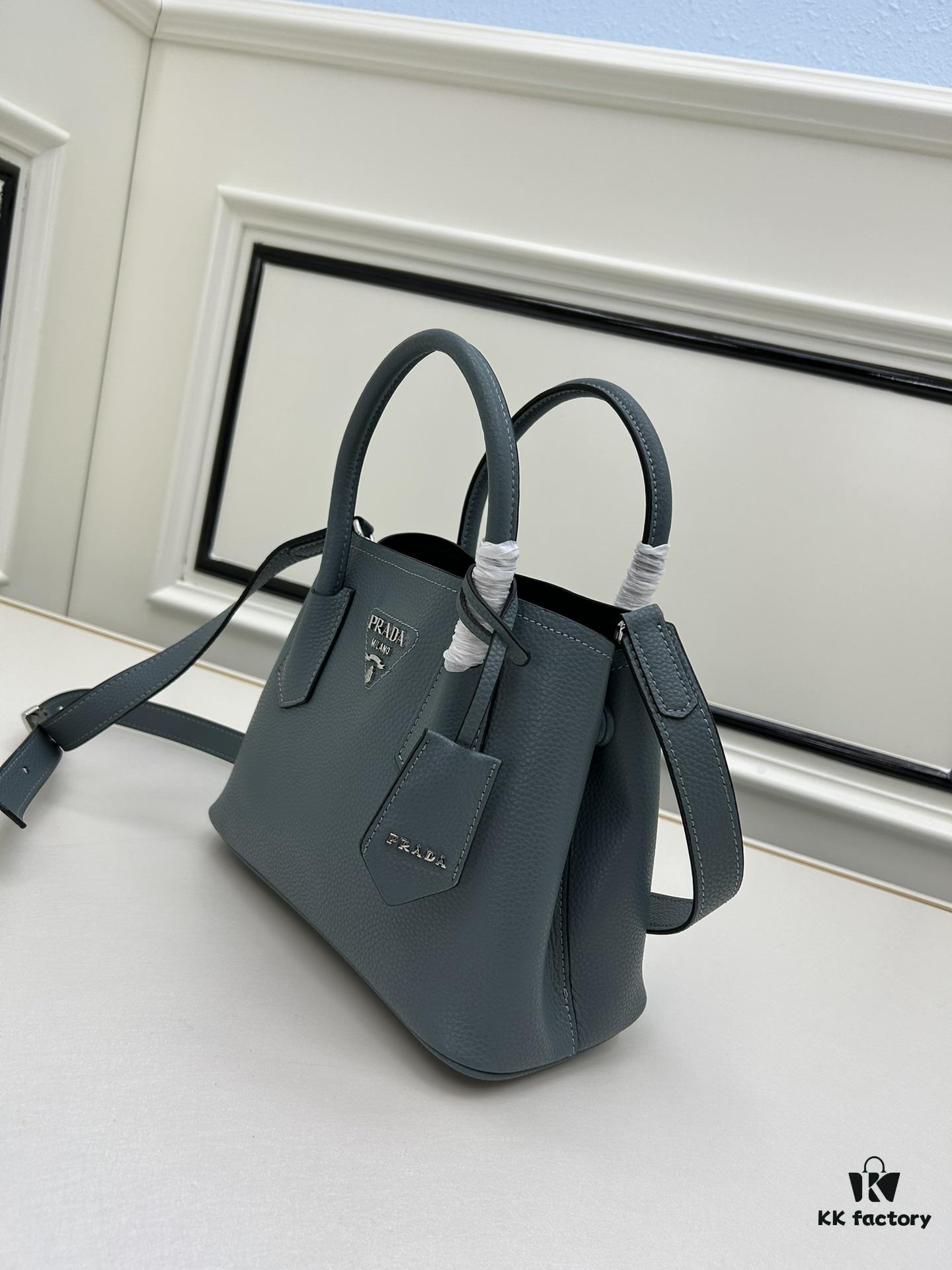 6930be926e68136f4d9aedc8 PRADA New Arrival (Mini Size) – Exquisite Saffiano Texture Handbag, 2023 Double Bag Mini Tote, Imported Saffiano Calfskin with Full Lambskin Lining