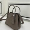 6930be9e6e68136f4d9aedd4 Prada New Arrival (Mini Size) Double Bag Mini Shopping Tote Fine Quilted Calfskin Leather 1BH442