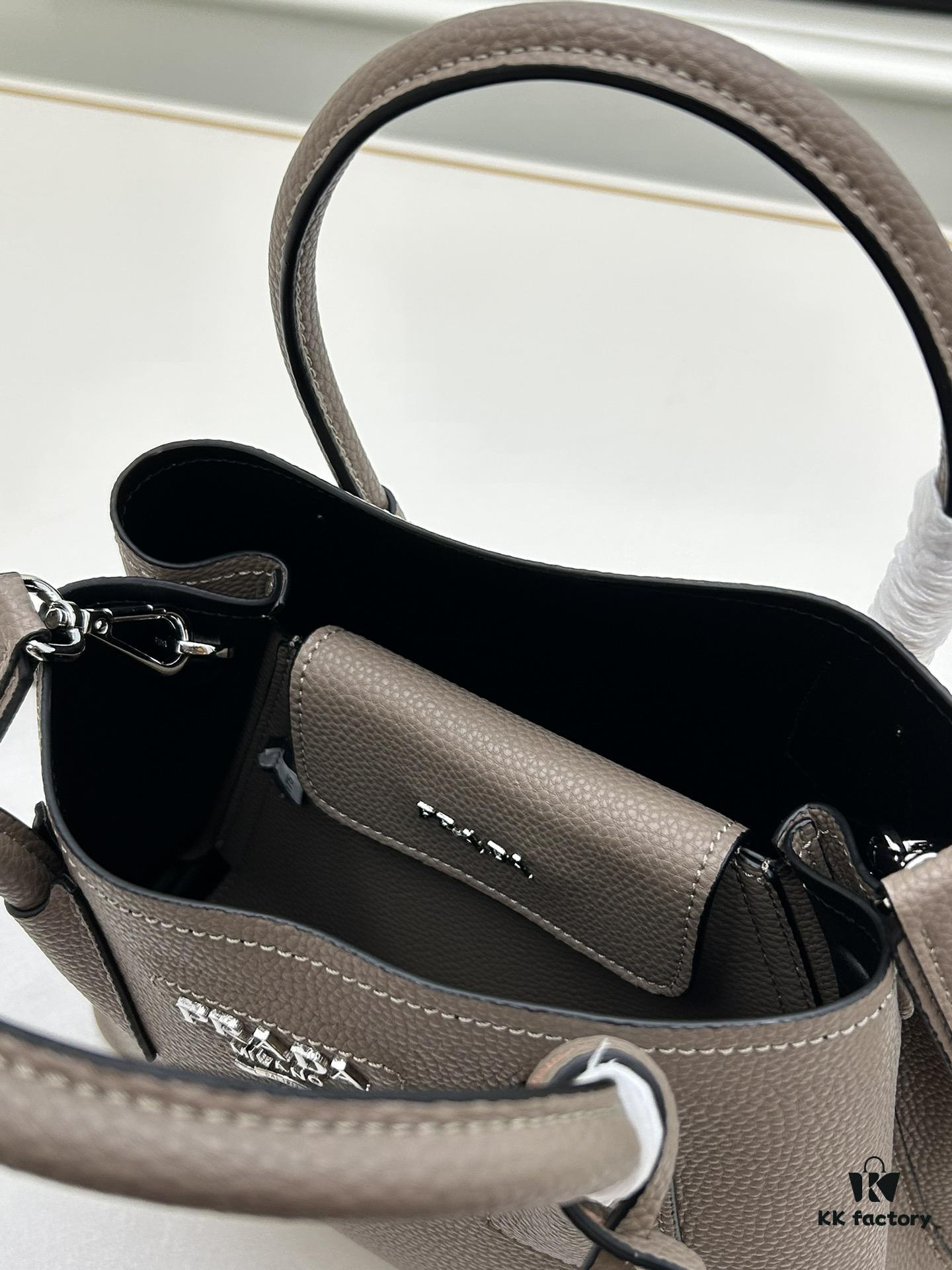 6930bea16e68136f4d9aedd9 Prada New Arrival (Mini Size) Double Bag Mini Shopping Tote Fine Quilted Calfskin Leather 1BH442