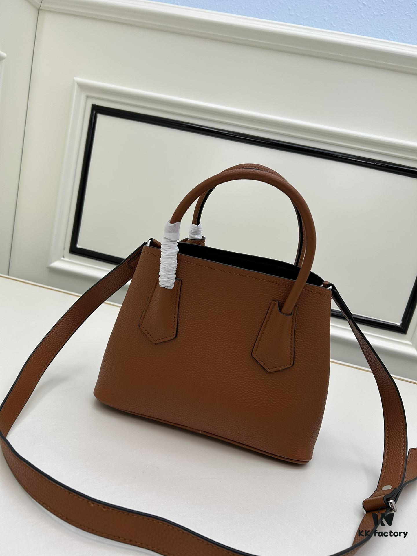 6930bea56e68136f4d9aeddc Prada PRADA New Arrival Mini Double Bag - Fine Pebbled Leather, 2023 Latest Design
