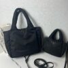 6930beb76e68136f4d9aedf9 Prada Nylon Cotton Tote Bag (with Long Shoulder Strap)