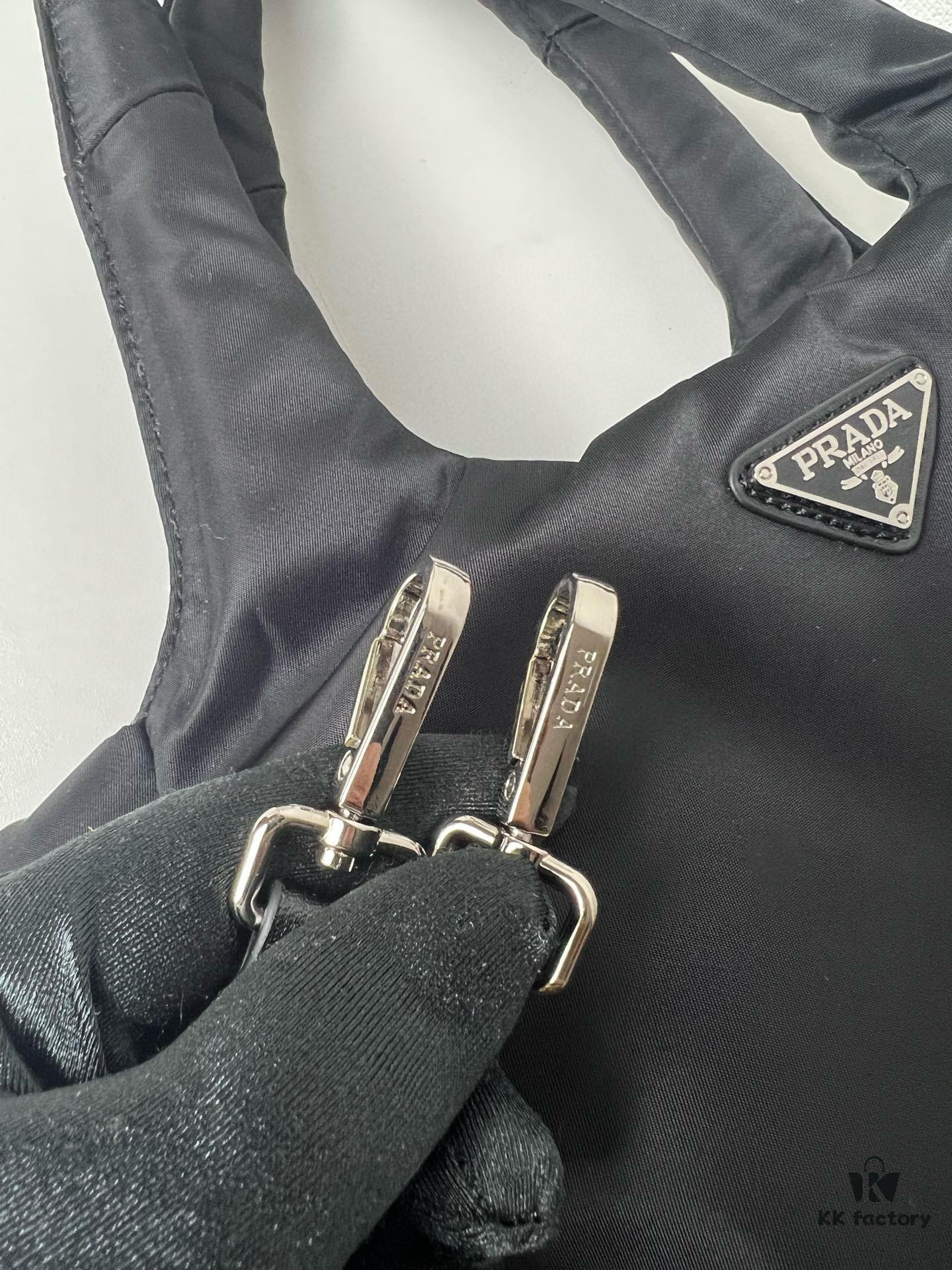 6930beb96e68136f4d9aedff Prada Nylon Cotton Tote Bag (with Long Shoulder Strap)