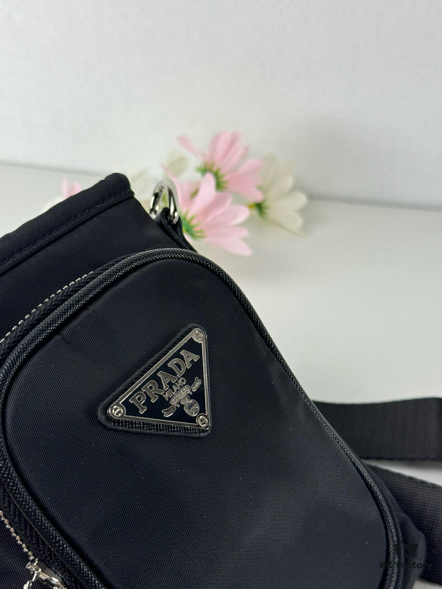 6930bec46e68136f4d9aee0d Prada Phone Bag with Exquisite Inlay Craftsmanship, Classic and Versatile Design, Actual Photo, 12*18