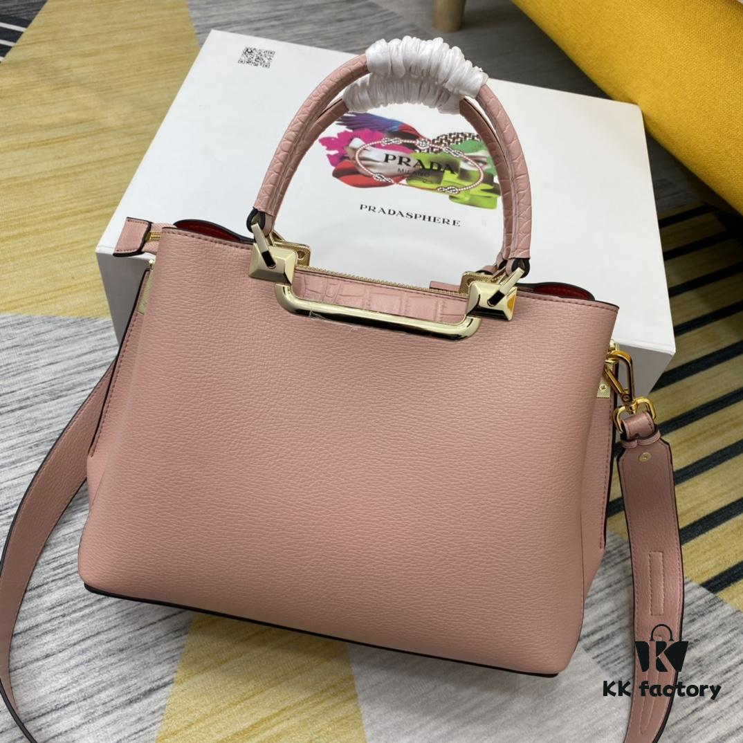 6930bef76e68136f4d9aee69 2020 New Arrival PRADA Handbag Model 66152 Size 30*22*14