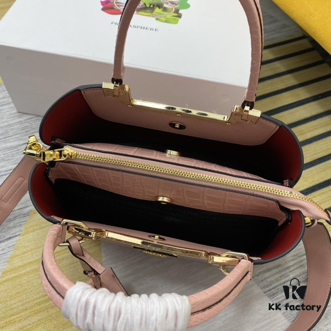 6930bef76e68136f4d9aee6d 2020 New Arrival PRADA Handbag Model 66152 Size 30*22*14