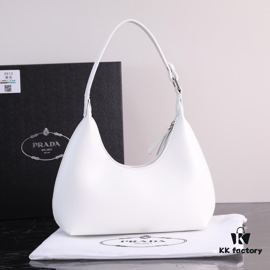 6930bf376e68136f4d9aeed1 Prada-inspired underarm bag with elegant design and sophisticated color scheme, size 24.14, model 8812
