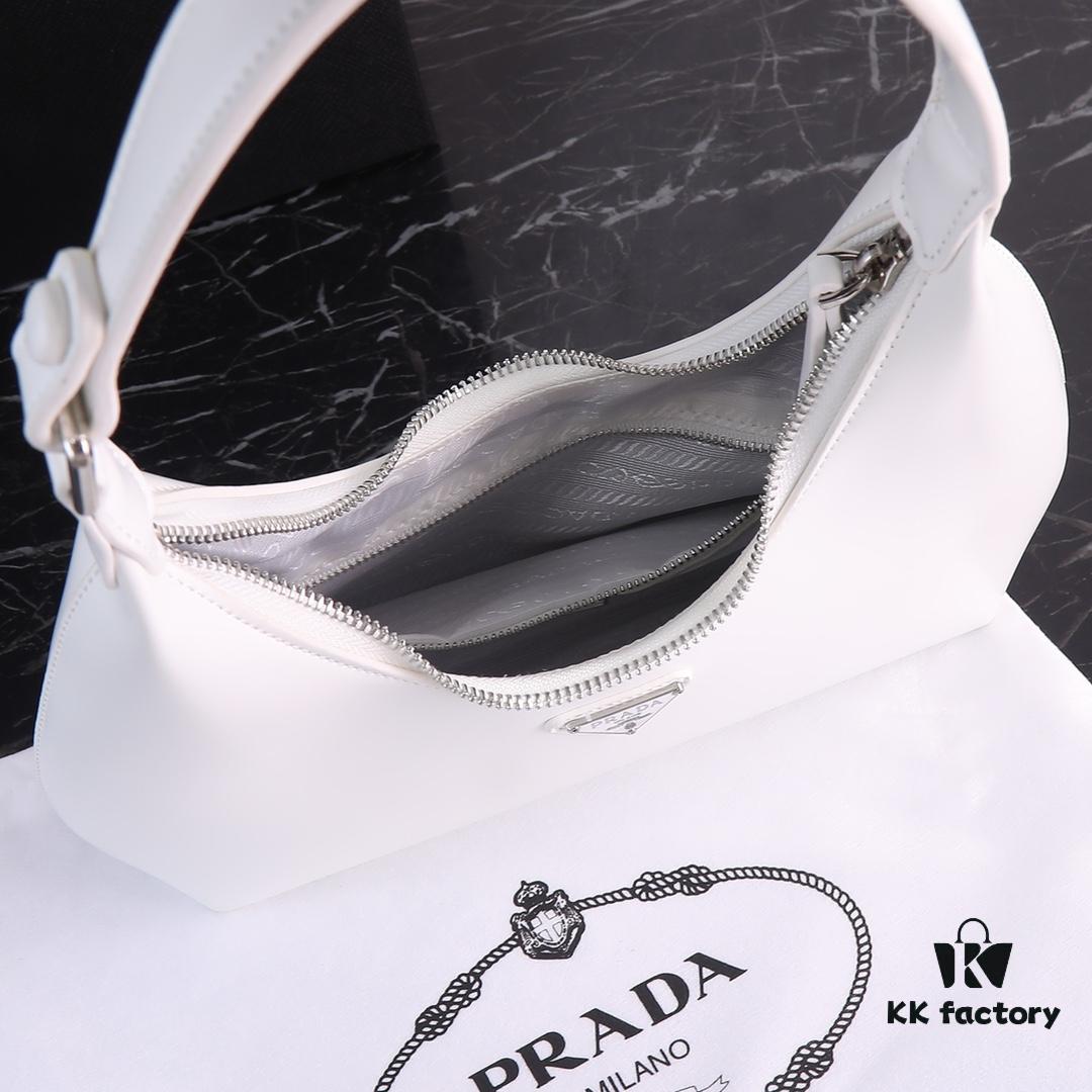 6930bf3d6e68136f4d9aeedc Prada-inspired underarm bag with elegant design and sophisticated color scheme, size 24.14, model 8812