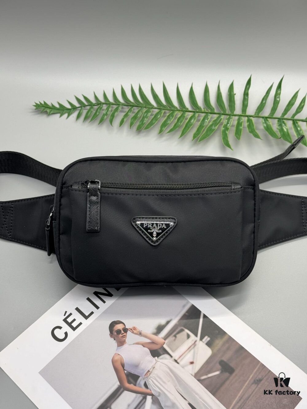 6930bf596e68136f4d9aeefd Prada Waist Bag - Latest Designer Model, High-End Waterproof Fabric, Compact and Practical