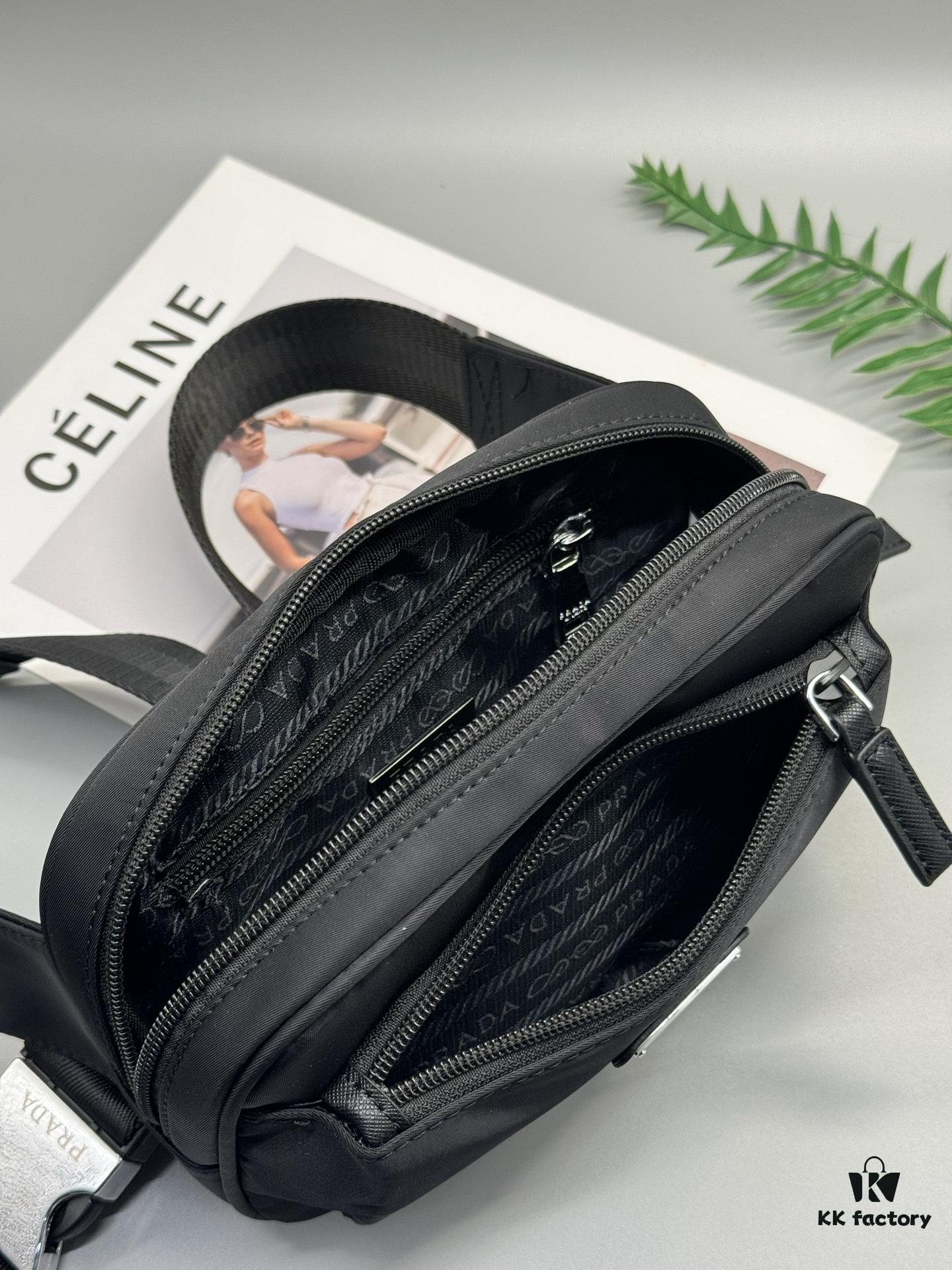 6930bf5e6e68136f4d9aef02 Prada Waist Bag - Latest Designer Model, High-End Waterproof Fabric, Compact and Practical