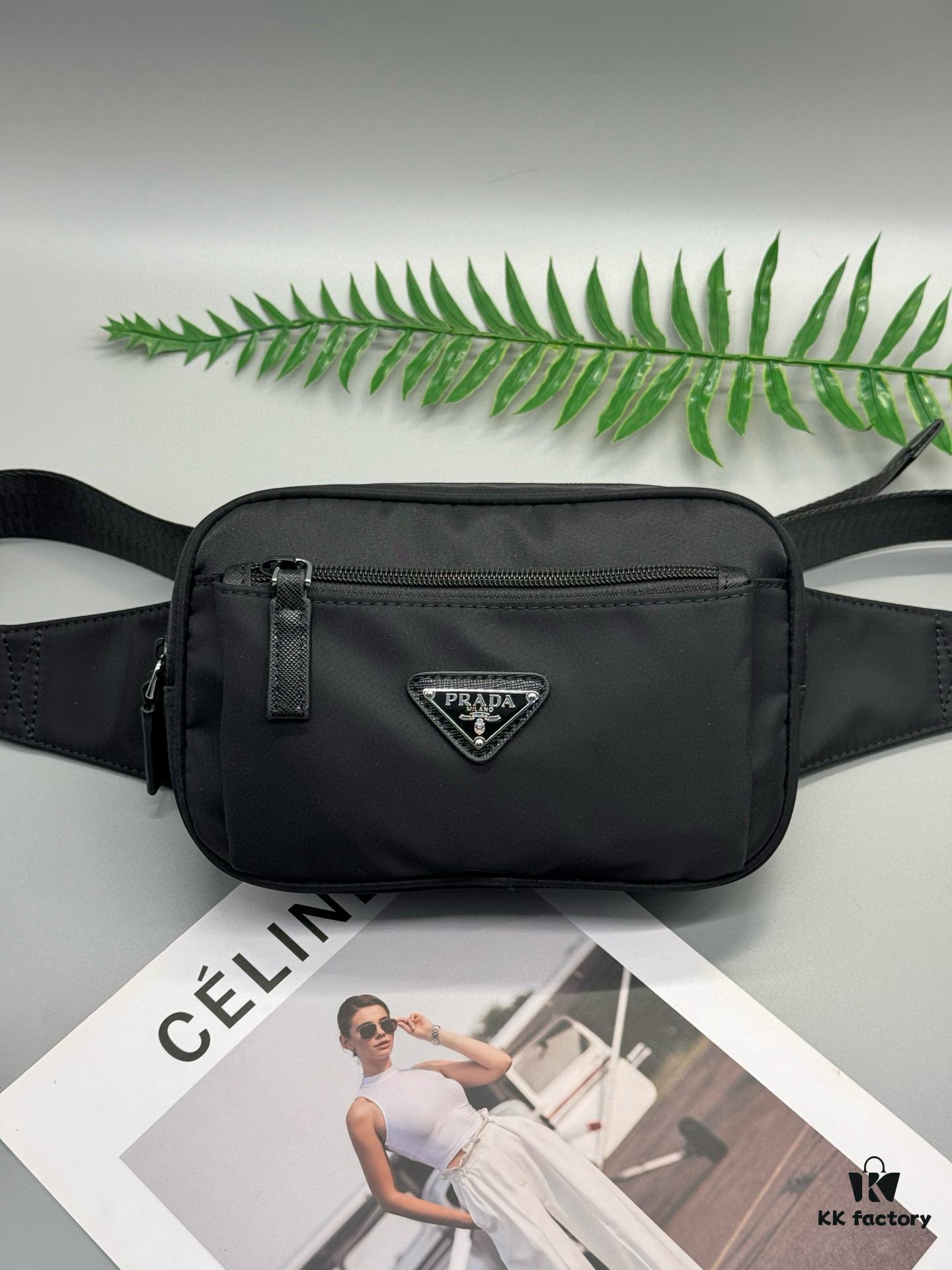 6930bf626e68136f4d9aef06 Prada Waist Bag - Latest Designer Model, High-End Waterproof Fabric, Compact and Practical
