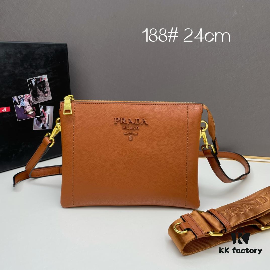 6930bf6e6e68136f4d9aef17 New Arrival Prada PRADA Dual-Shoulder Bag 'Made in Italy' Exquisite Design 1BH188