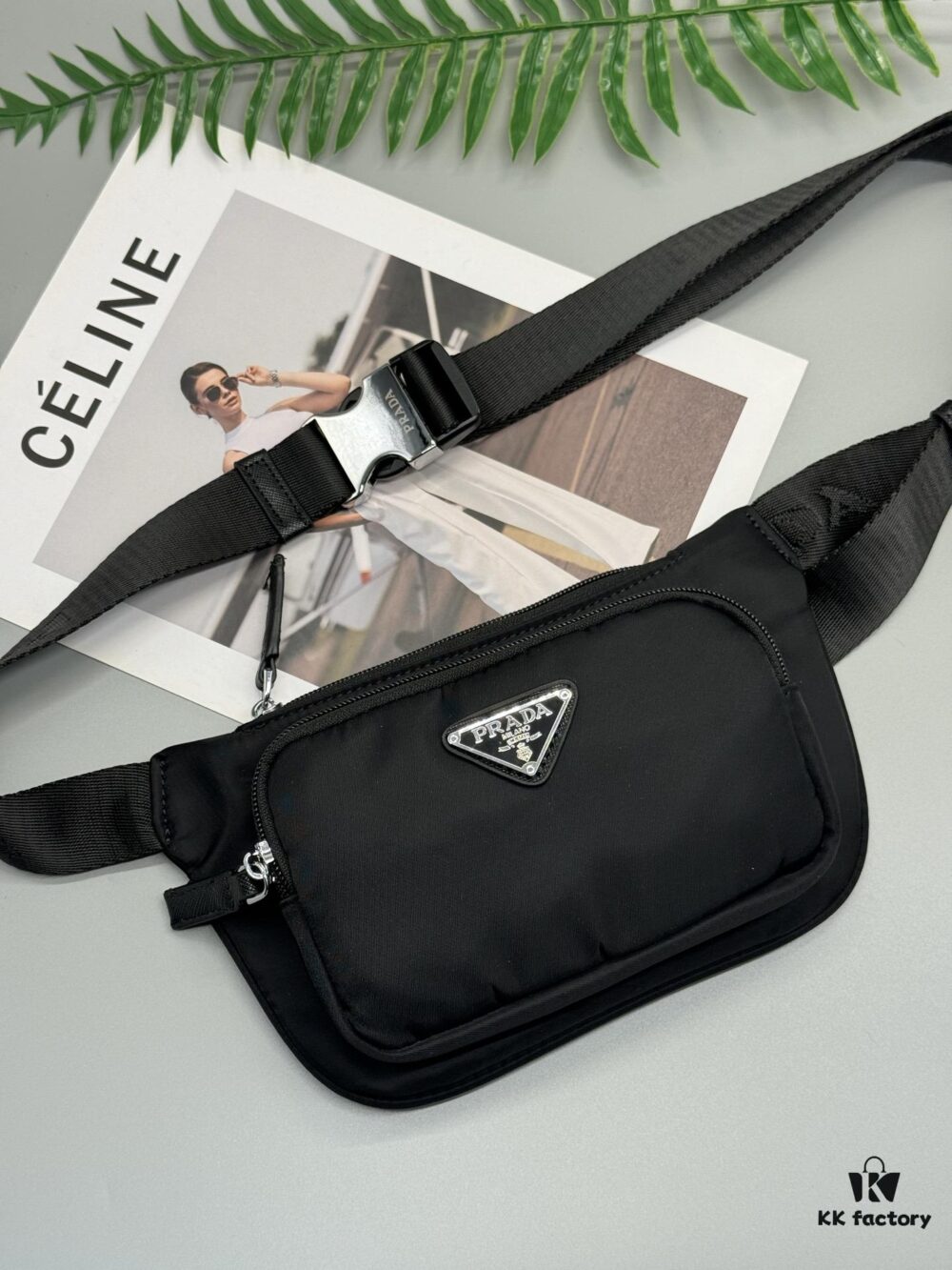 6930bf716e68136f4d9aef1c Prada Waist Bag - Latest Designer Model, High-End Waterproof Fabric, Compact and Practical