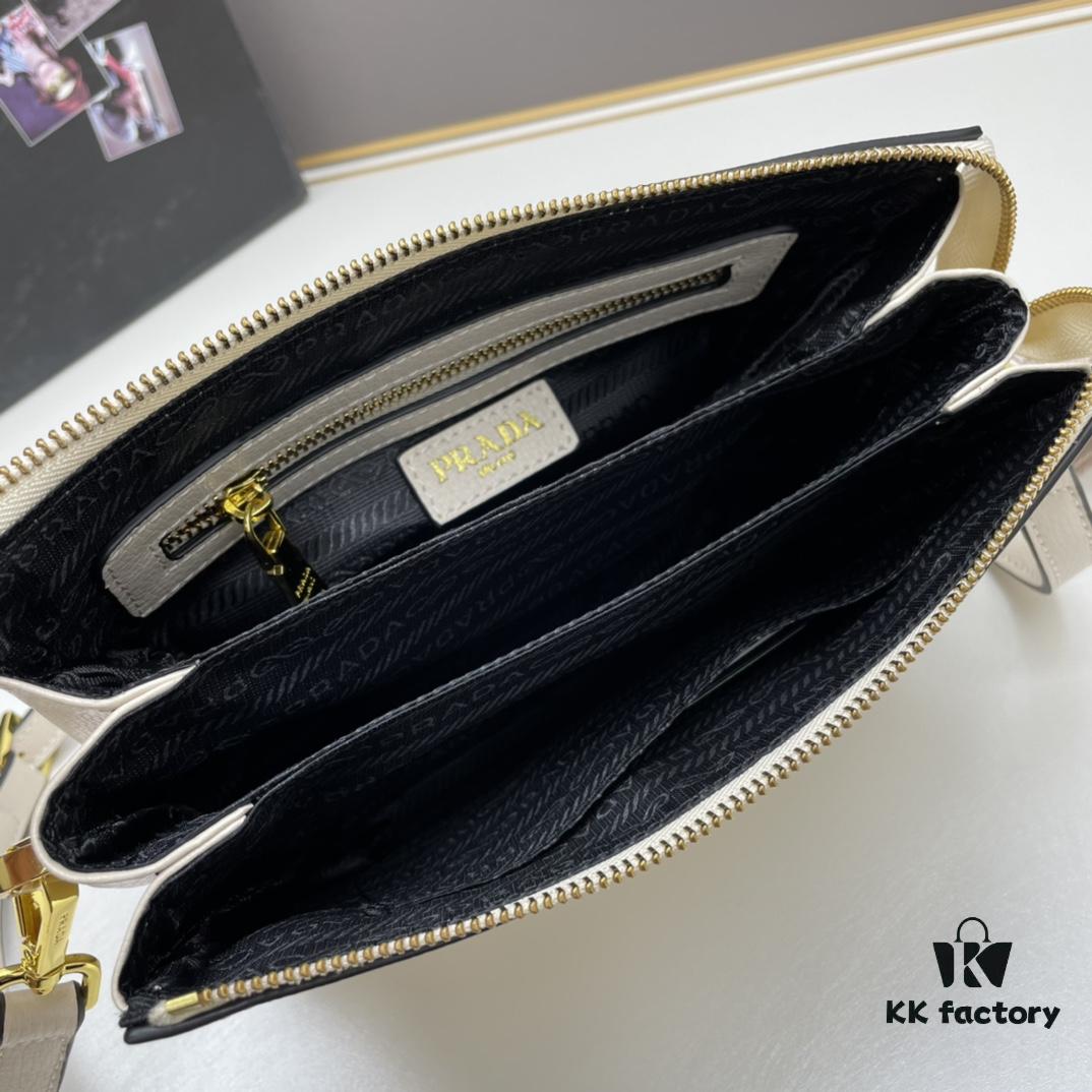 New Arrival Prada PRADA Double-Strap Backpack 'Made in Italy' Exquisitely Crafted 1BH188