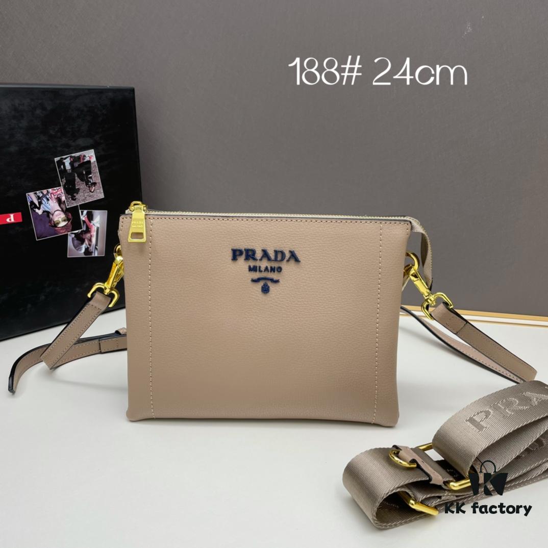 6930bf856e68136f4d9aef40 New Arrival Prada PRADA Double Shoulder Strap 'Made in Italy' Exquisitely Crafted Design, Model 1BH188, Size 24*19*6cm, Eight Best-Selling Colors