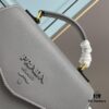 6930bfa96e68136f4d9aef82 PRADA Fashion Head-Covering Bag in Deer Texture Calfskin with Ostrich Print
