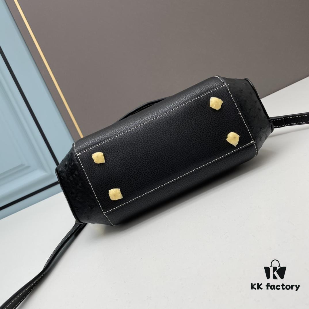 6930bfad6e68136f4d9aef8c PRADA Fashion Head-Covering Bag in Deer Grain Calfskin with Ostrich Texture