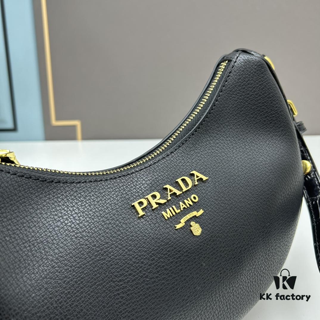 6930bfb86e68136f4d9aefa3 Prada Moon / Crescent Bag - Fashionable Black Horse