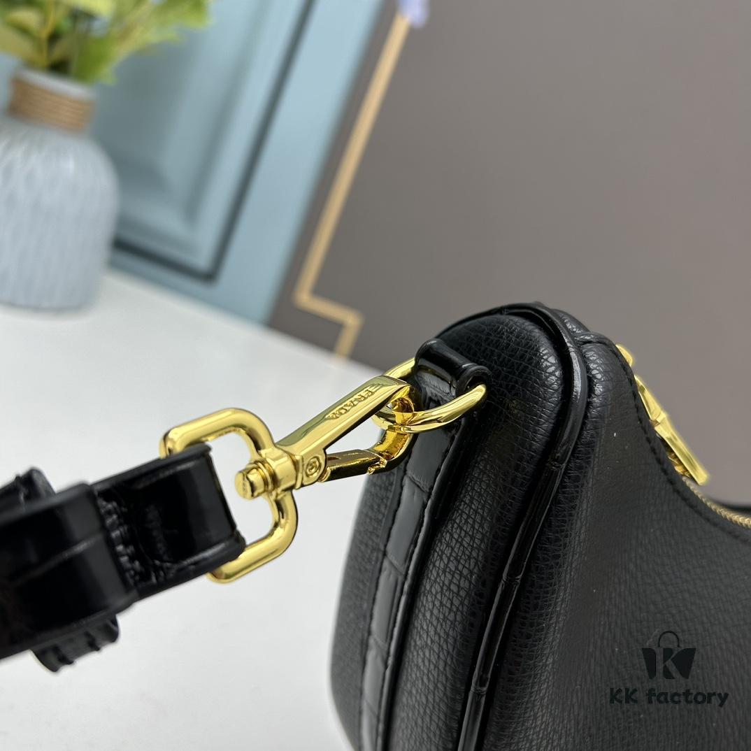 6930bfb96e68136f4d9aefa5 Prada Moon / Crescent Bag - Fashionable Black Horse