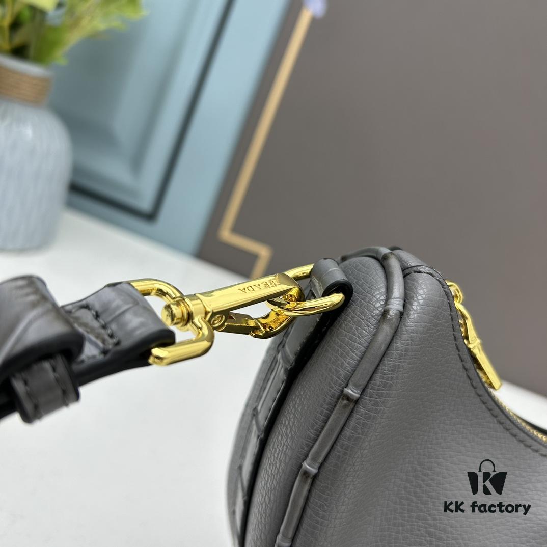 6930bfbc6e68136f4d9aefab Prada Moon / Crescent Bag - Fashionable Black Horse