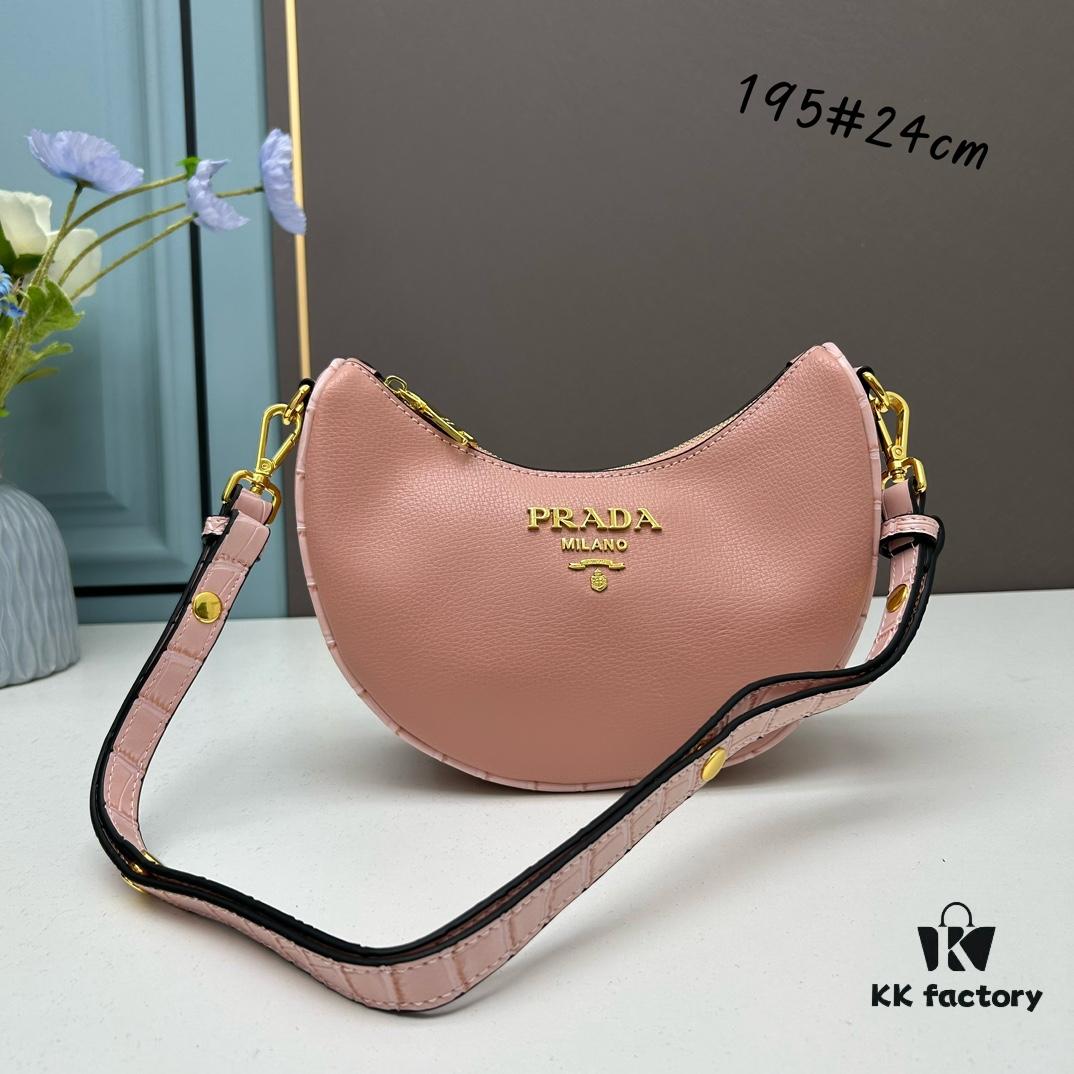 6930bfc06e68136f4d9aefb1 Prada Moon / Crescent Bag - Fashionable Black Horse