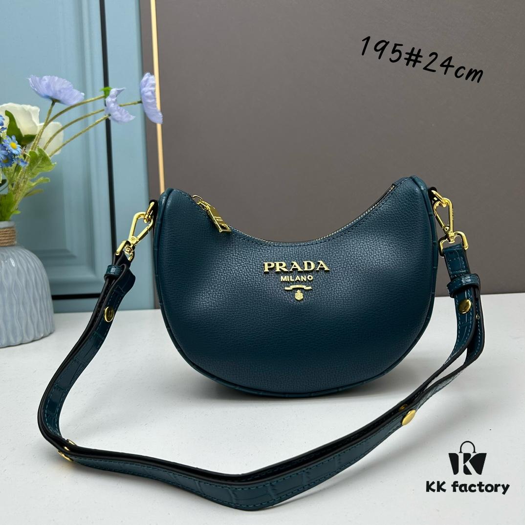 6930bfc26e68136f4d9aefb5 Prada Moon / Crescent Bag - Fashionable Black Horse
