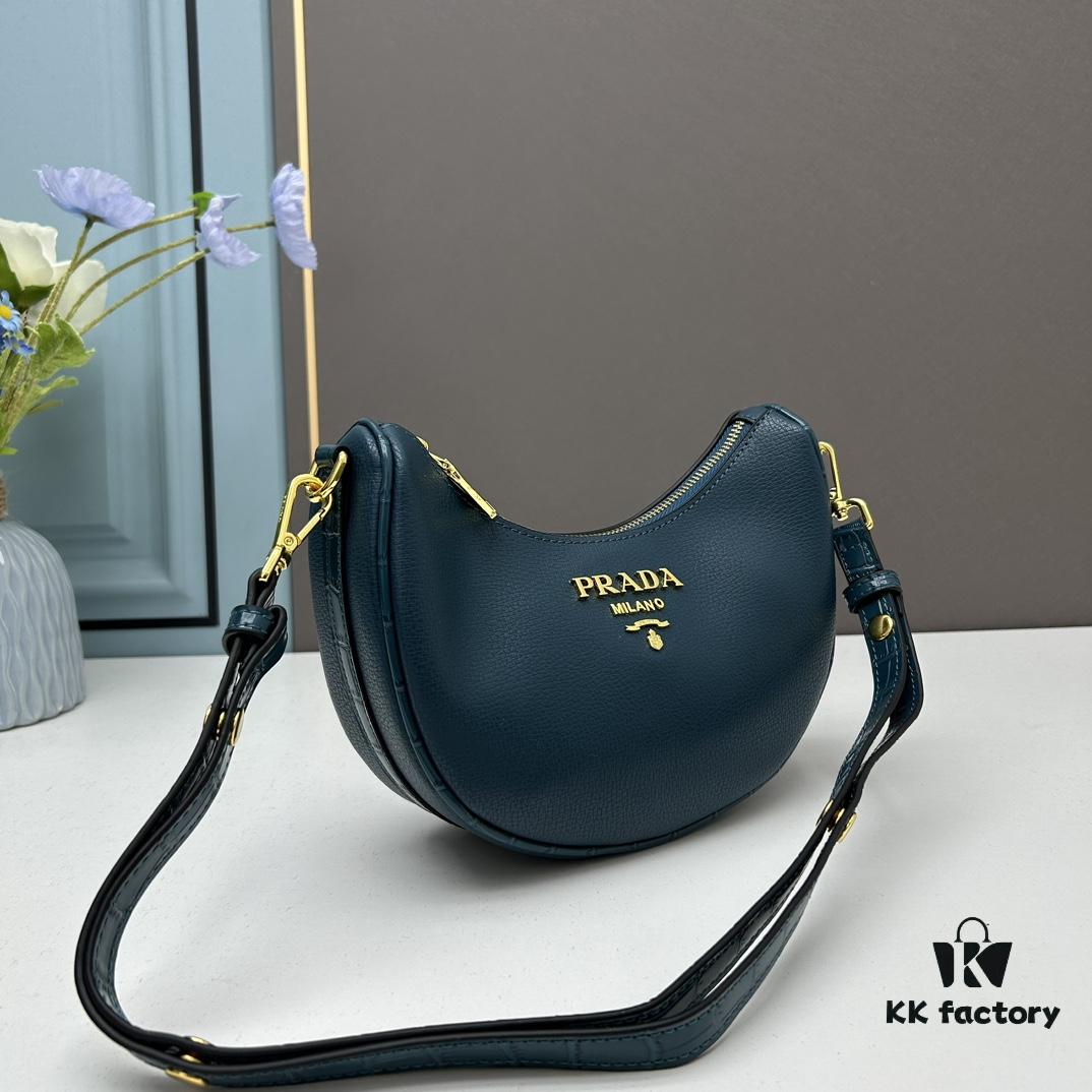 6930bfc26e68136f4d9aefb6 Prada Moon / Crescent Bag - Fashionable Black Horse