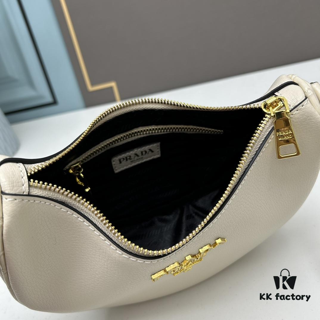 Prada Moon / Crescent Bag - Fashionable Black Horse