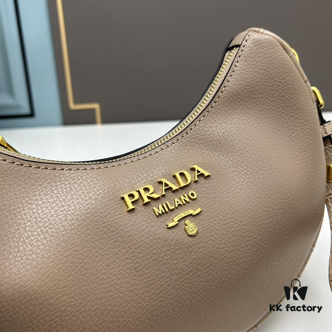 6930bfd96e68136f4d9aefde Prada Moon / Crescent Bag - Fashionable Black Horse