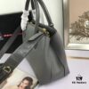 6930bfda6e68136f4d9aefdf 2020 New Arrival Prada-Style Handbag, Model 66153, Premium Calfskin with Glossy Crocodile Texture, Spacious Design with Interior Compartment