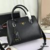 6930bfe16e68136f4d9aefee New Arrival 2020 PRADA Hot Global Launch - Model 66153, 30*24*14cm, Premium Calfskin with Glossy Crocodile Texture