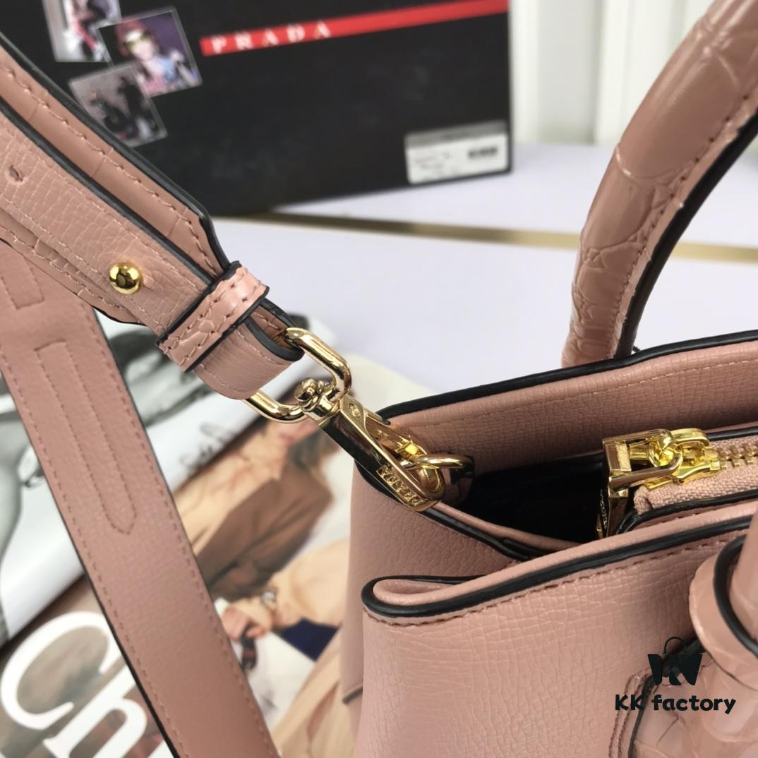 6930bfeb6e68136f4d9af003 New Arrival 2020 PRADA Hot Global Launch - Model 66153, 30*24*14cm, Premium Calfskin with Shiny Crocodile Texture