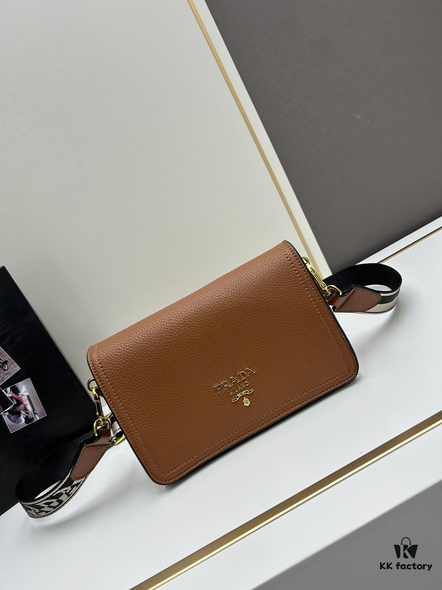 PRADA - Bestselling Flap Bag with Lettered Wide Fabric Strap