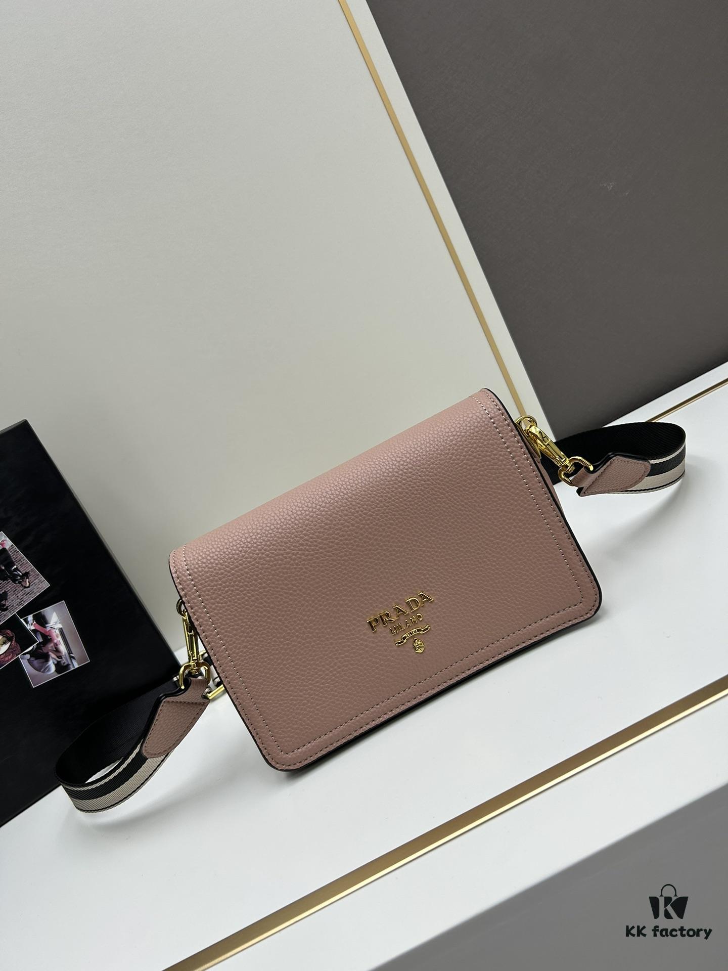PRADA - Bestselling Flap Bag with Lettered Wide Fabric Strap