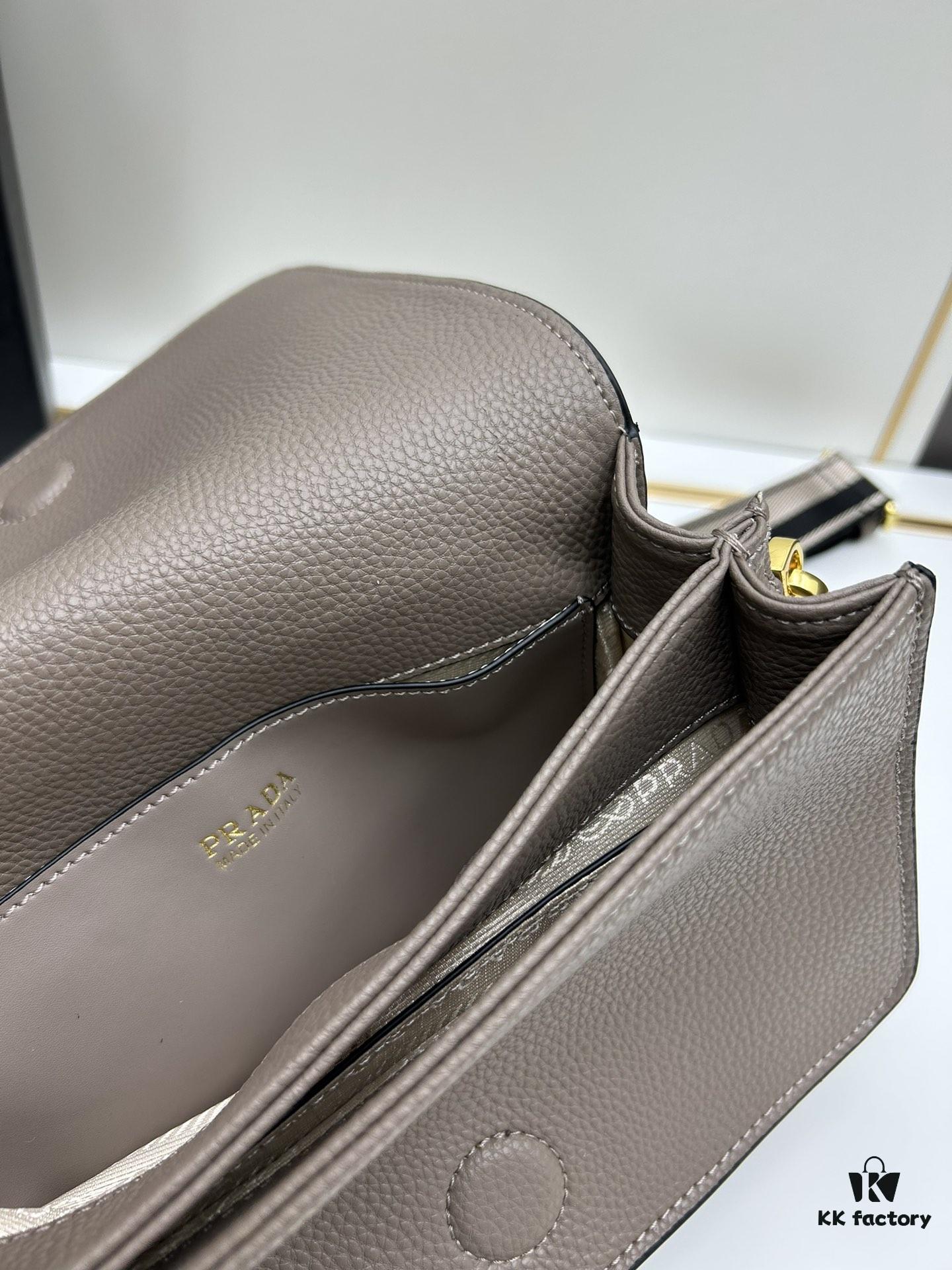 6930c06a6e68136f4d9af0e1 PRADA Flap Top Best-Seller Model with Letter-Woven Wide Strap