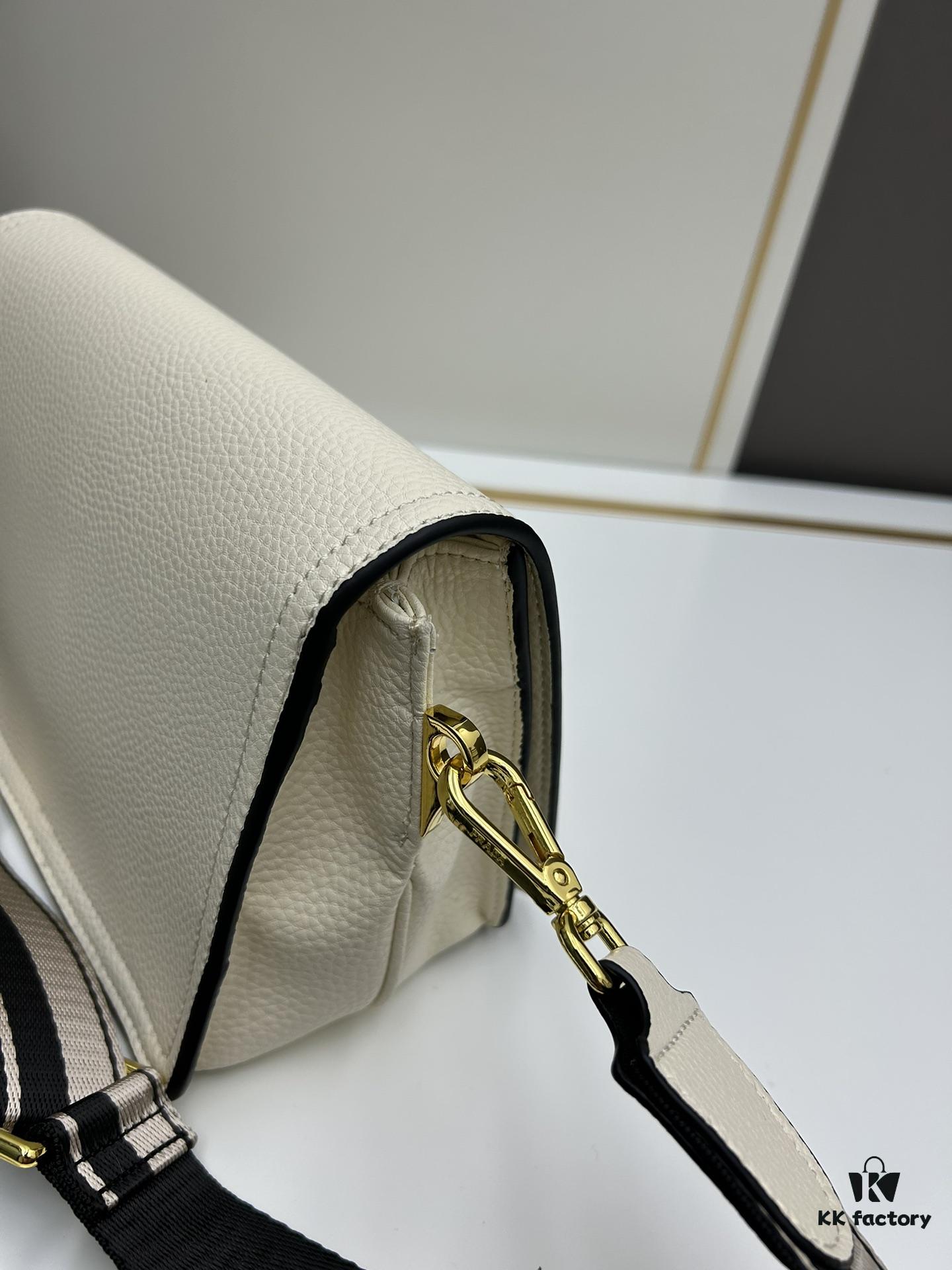 6930c07b6e68136f4d9af0ff PRADA - Bestselling Flap Top Bag with Letter-Woven Wide Fabric Strap