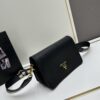 6930c0826e68136f4d9af10a PRADA - Bestselling Flap Bag with Letter-Woven Wide Fabric Strap