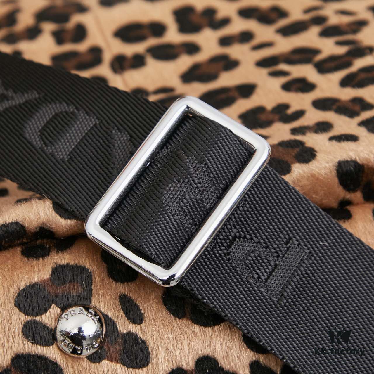 6930c0ca6e68136f4d9af17e Prada Pradasoftlux Leopard Print Killer Bag with High-End Texture