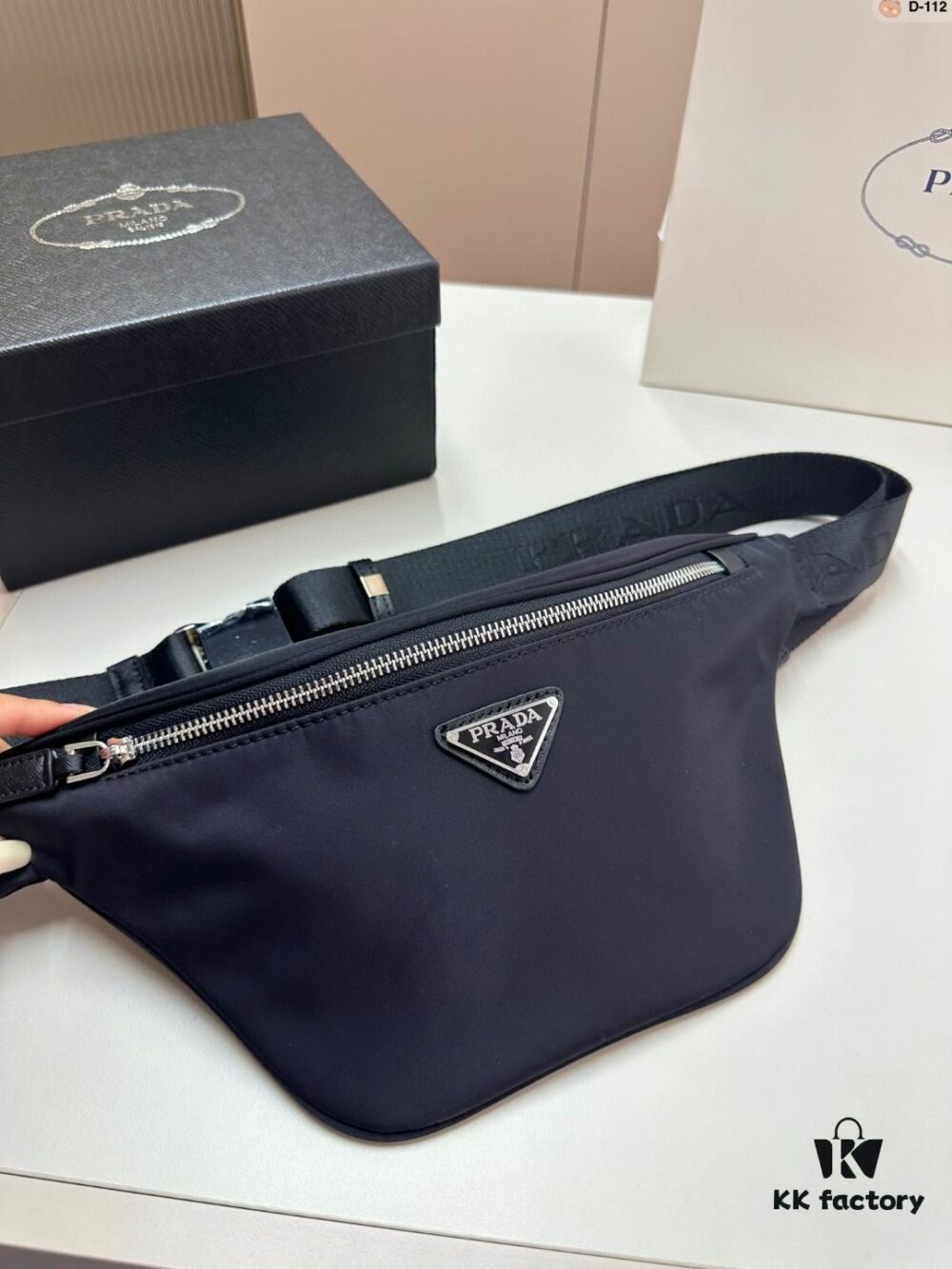 6930c0cf6e68136f4d9af188 Prada Unisex Waist Bag Chest Crossbody Bag D-112 Size 18×16