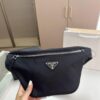 Prada Unisex Waist Bag Chest Crossbody Bag D-112 Size 18×16