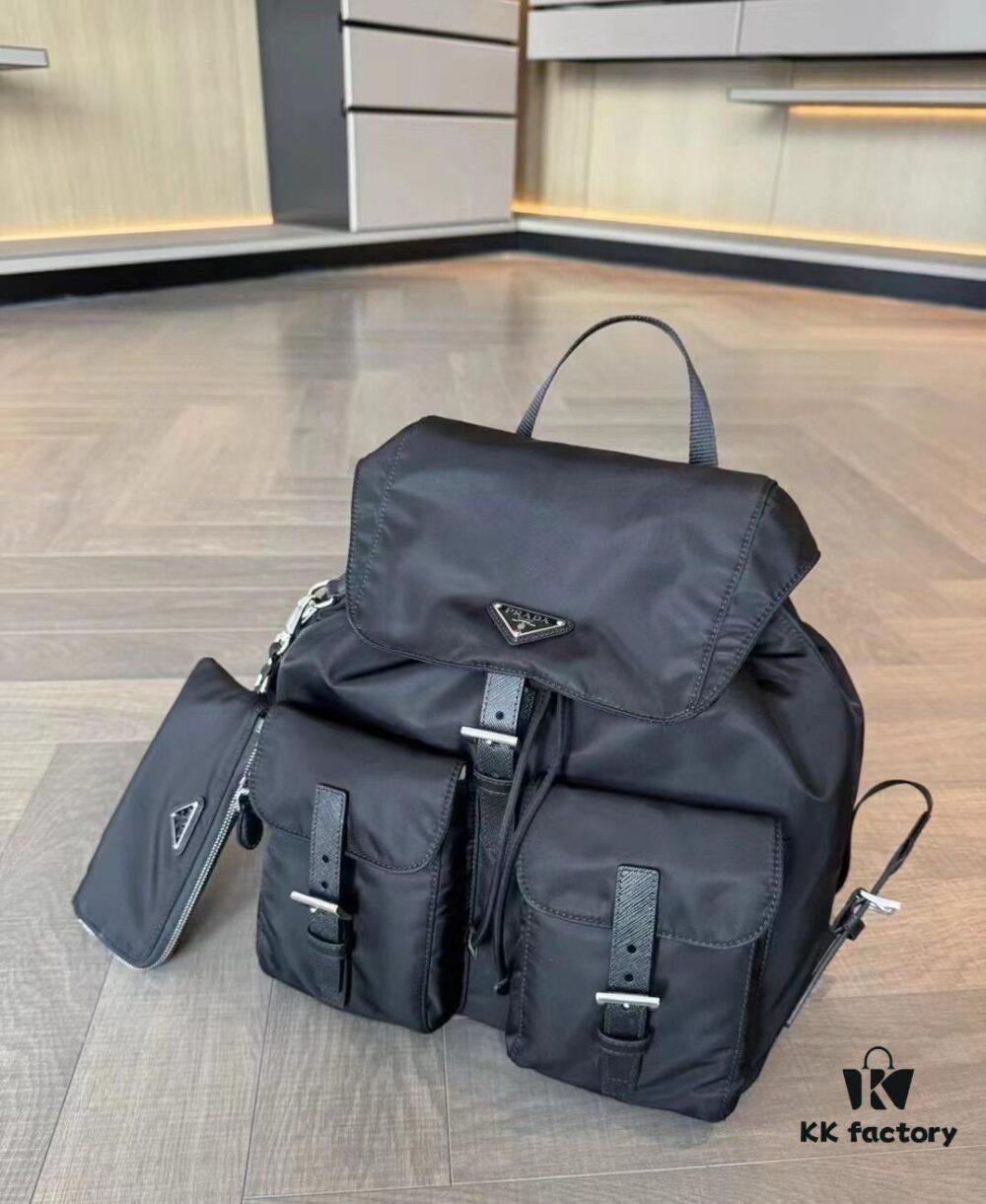 6930c0d86e68136f4d9af198 Prada Re-Nylon Waterproof Backpack with Small Pouch