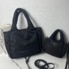 6930c0df6e68136f4d9af1a4 Prada Nylon Cotton Tote Bag (with Long Shoulder Strap)