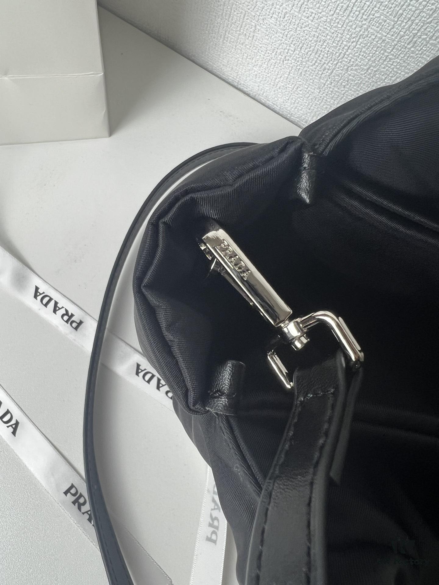 6930c0e76e68136f4d9af1b3 Prada Nylon Cotton Tote Bag (with Long Shoulder Strap)