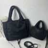 6930c0f36e68136f4d9af1c5 Prada Nylon Cotton Tote Bag (with Long Shoulder Strap)
