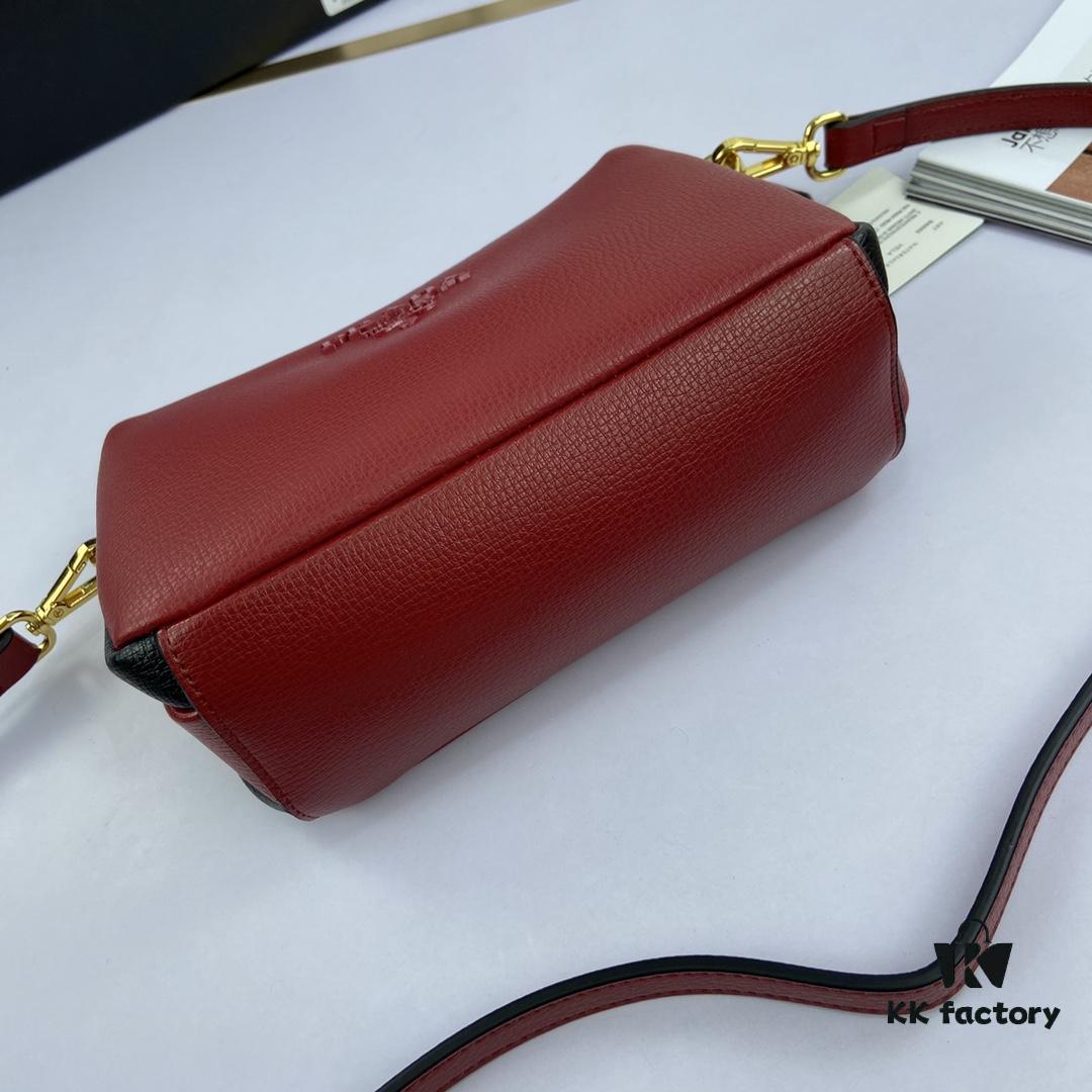 New Prada Flip Shoulder Crossbody Bag Model 66136 with Two Straps, Striped Strap Genuine Leather Handbag, 2019 Summer Fashion Women's Bag