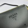 New Prada Flip Shoulder Crossbody Bag Model 66136 with Two Straps, Striped Strap and Genuine Leather Handbag, 2019 Summer Fashion Women's Bag