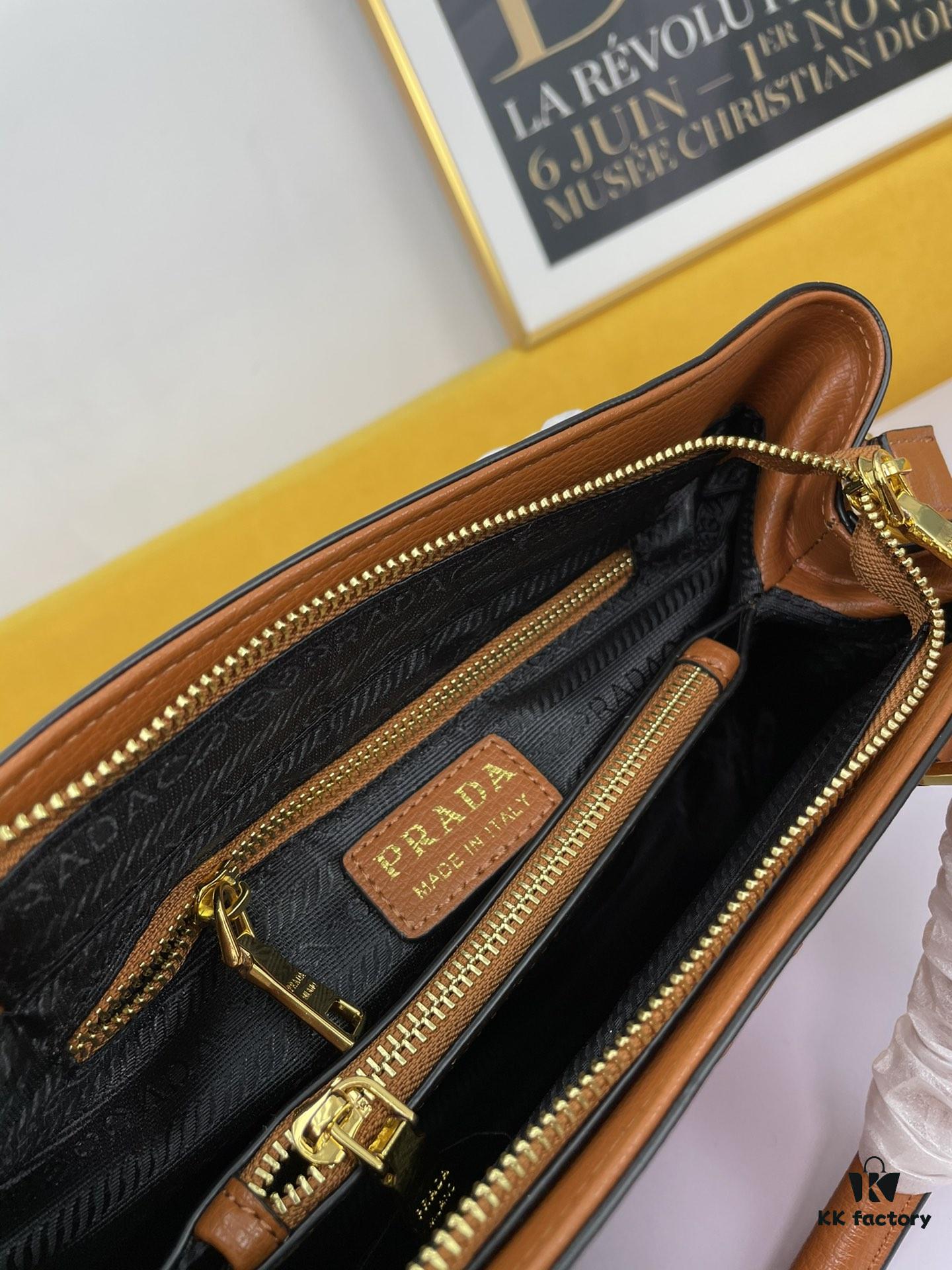 6930c1476e68136f4d9af24c New Arrival 340🔥 Original High-Quality Prada 2020 Mouse Year Edition 🐭 Elegant Minimalist Bestseller in Fine Grain Calfskin with Light Gold Hardware