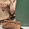 6930c1966e68136f4d9af2ae PRADA New Arrival Matte Black Waxed Leather Tote Bag 2452