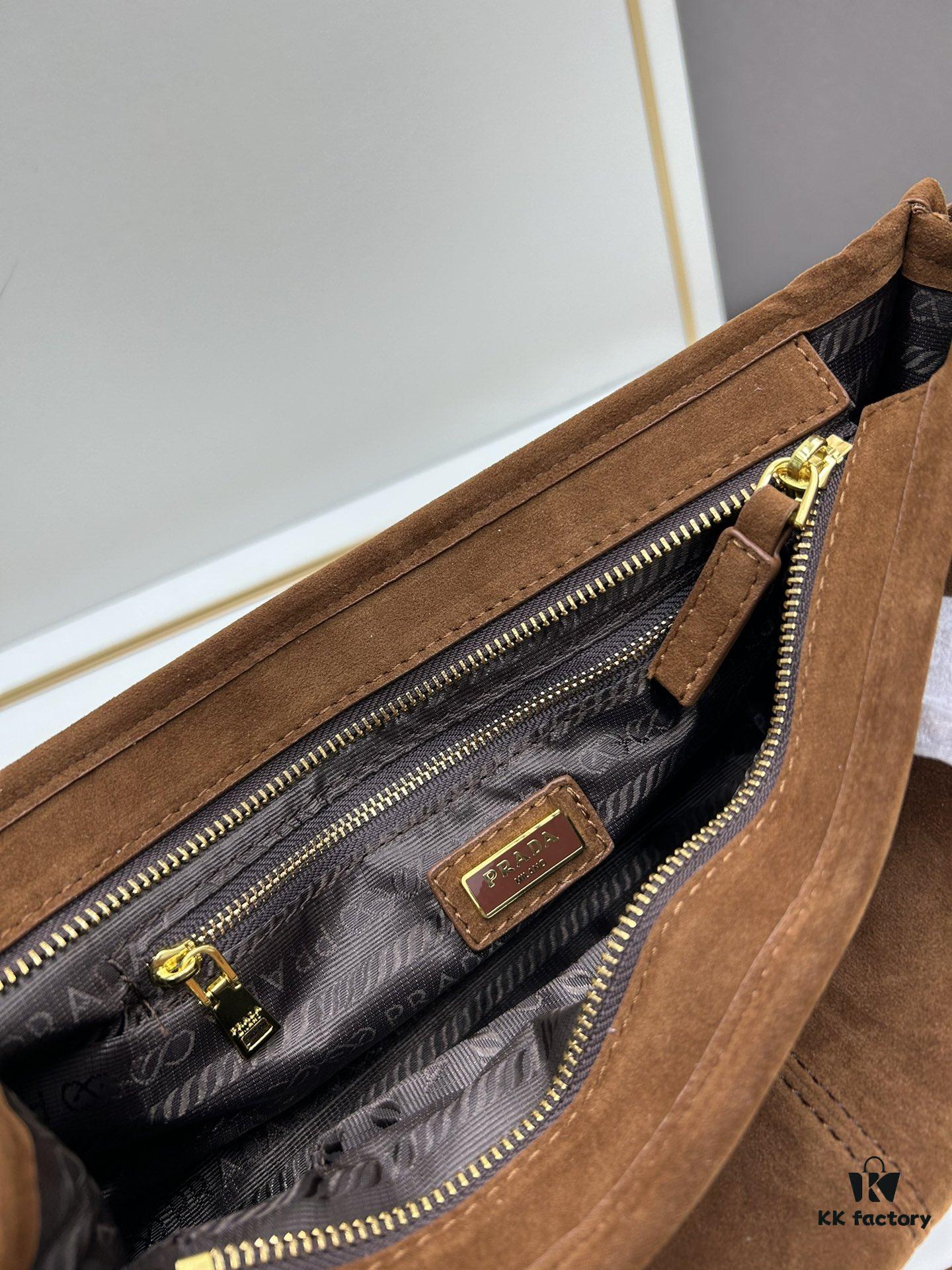 6930c19b6e68136f4d9af2b5 PRADA New Arrival Matte Black Waxed Leather Tote Bag 2452