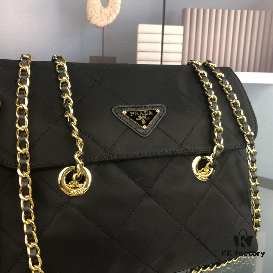 6930c1a46e68136f4d9af2c0 PRADA Vintage Style Chain Bag, Original Parachute Fabric, Retro Fashion, Unisex Design, Size 29x23.6cm, Model No. 2689