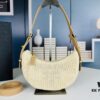 6930c1c56e68136f4d9af2eb Prada Straw Hobo Bag with Box
